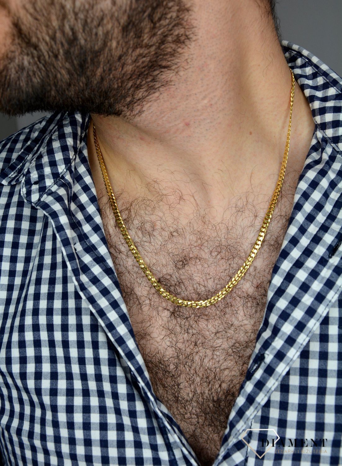 Złoty łańcuszek 333 pancerka 4 mm DIA-LAN-1465-333 4mm.jpg